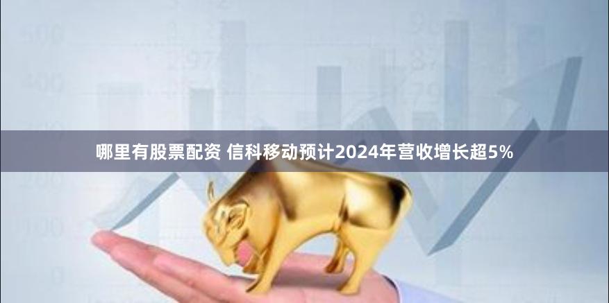 哪里有股票配资 信科移动预计2024年营收增长超5%