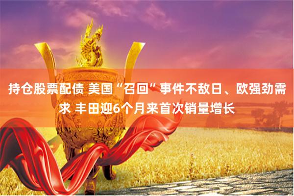 持仓股票配债 美国“召回”事件不敌日、欧强劲需求 丰田迎6个月来首次销量增长